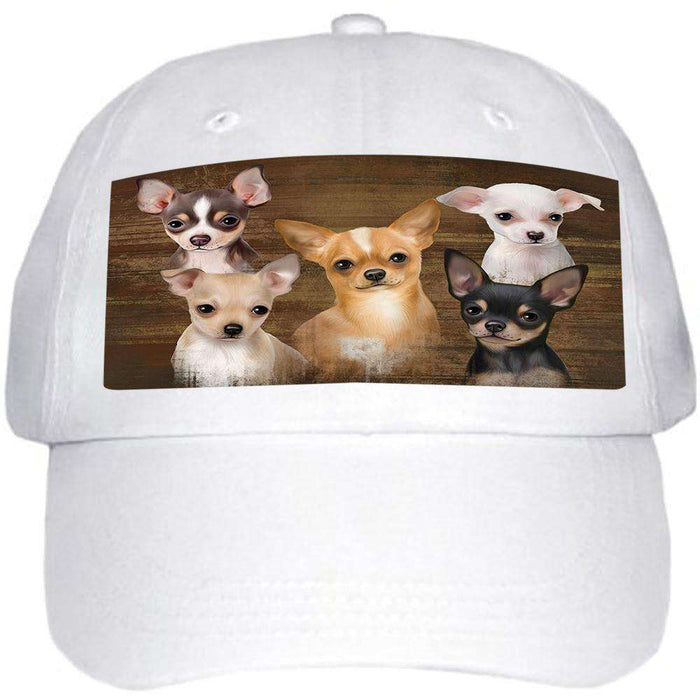 Rustic 5 Chihuahuas Dog Ball Hat Cap HAT52101