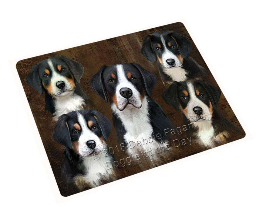 Rustic 5 Greater Swiss Mountain Dog Large Refrigerator / Dishwasher Magnet RMAG85698