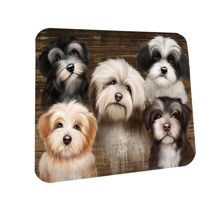 Rustic 5 Havanese Dog Coasters Set of 4 CST49516