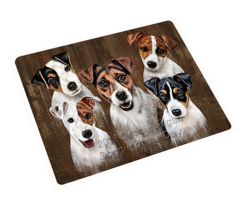 Rustic 5 Jack Russell Terriers Dog Blanket BLNKT61626