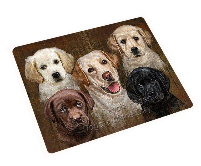 Rustic 5 Labrador Retrievers Dog Magnet Mini (3.5" x 2") MAG48765