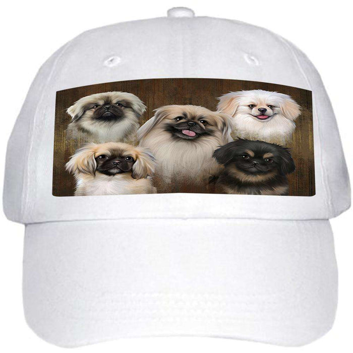 Rustic 5 Pekingeses Dog Ball Hat Cap HAT52128