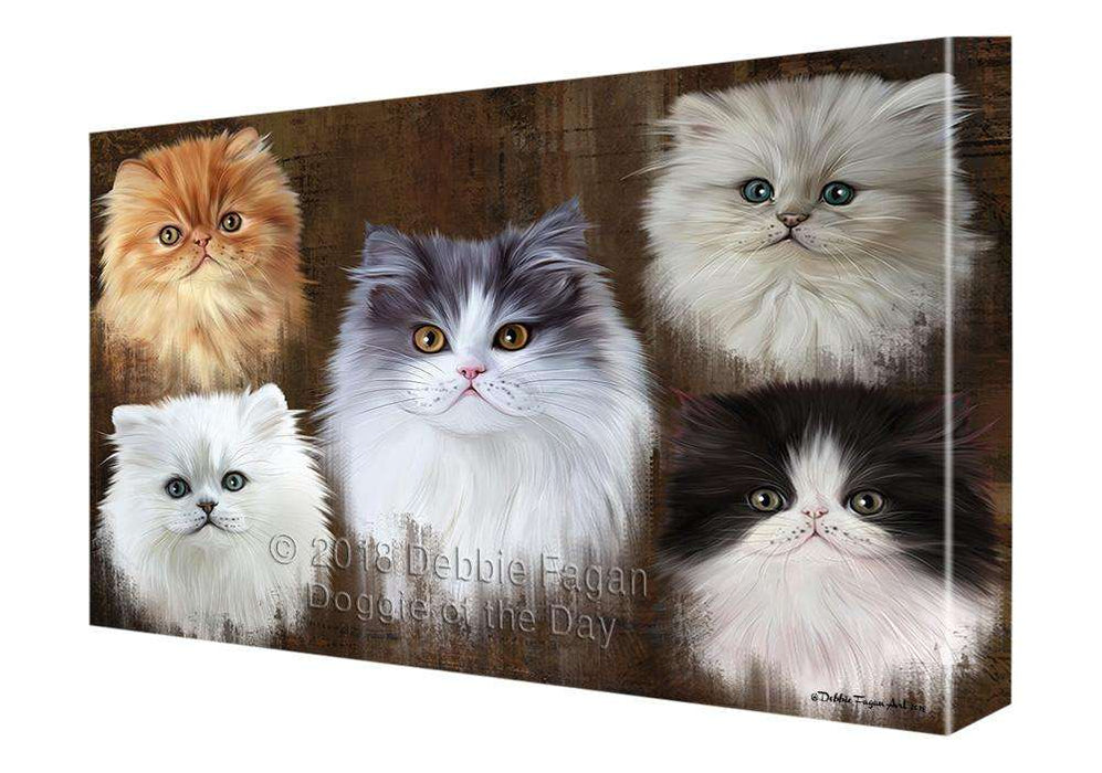 Rustic 5 Persian Cat Canvas Print Wall Art Décor CVS105119