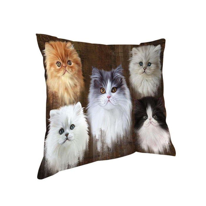 Rustic 5 Persian Cat Pillow PIL73188