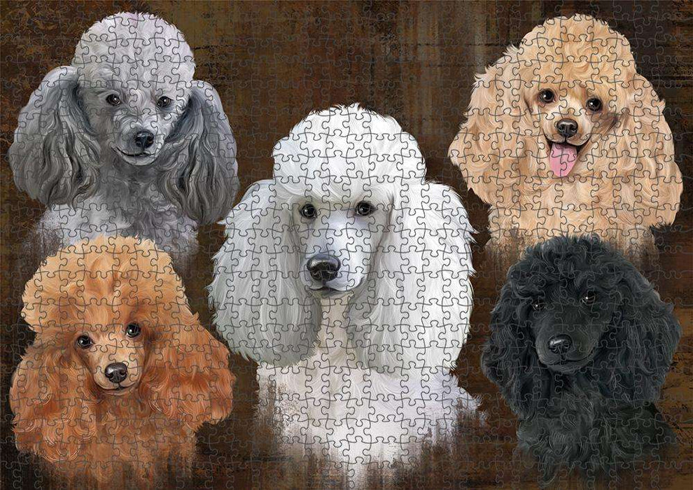 Rustic 5 Poodle Dog Puzzle  PUZL83724