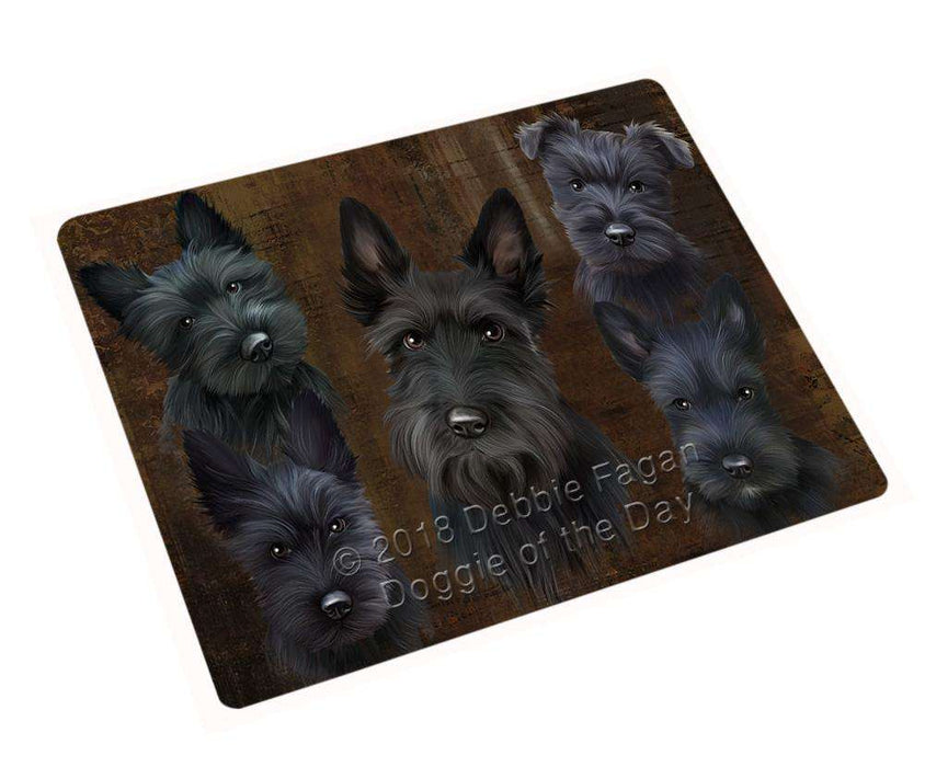 Rustic 5 Scottish Terrier Dog Cutting Board C66885