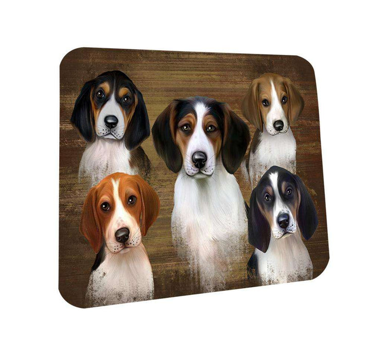 Rustic 5 Treeing Walker Coonhound Dog Coasters Set of 4 CST49526