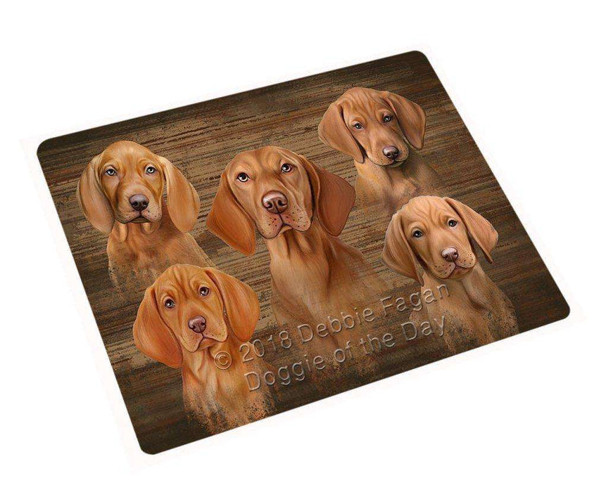 Rustic 5 Vizslas Dog Large Refrigerator / Dishwasher Magnet RMAG57144