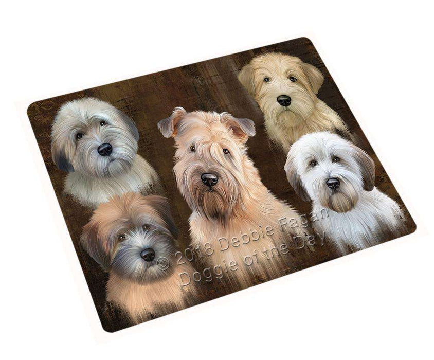 Rustic 5 Wheaten Terrier Dog Blanket BLNKT104709