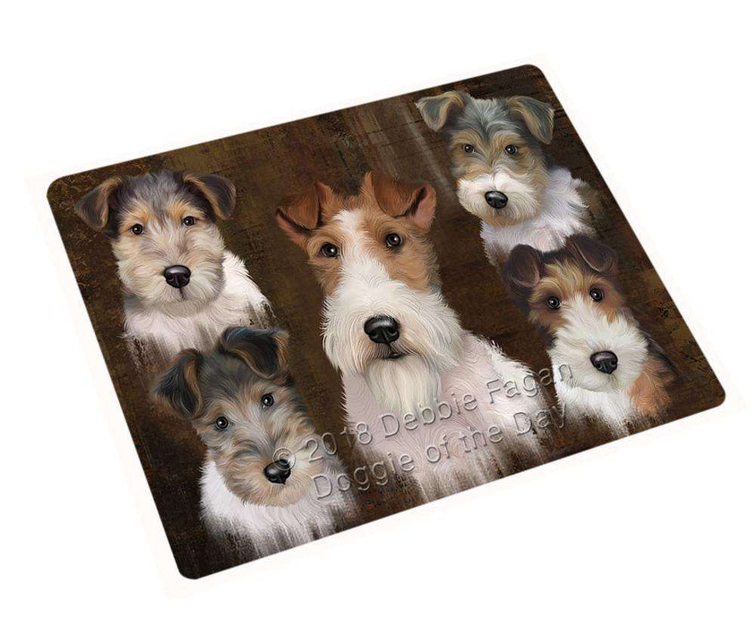 Rustic 5 Wire Fox Terrier Dog Cutting Board C66903