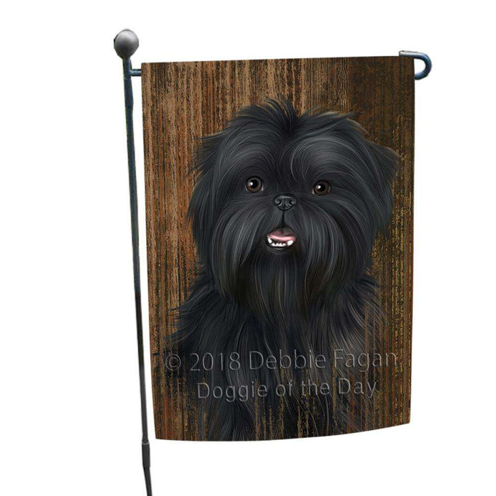 Rustic Affenpinscher Dog Garden Flag GFLG50396