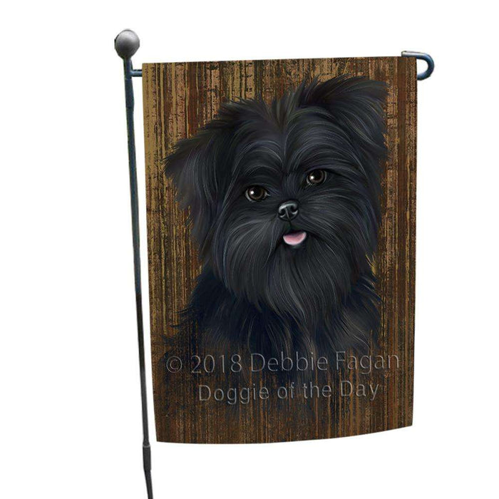 Rustic Affenpinscher Dog Garden Flag GFLG50400