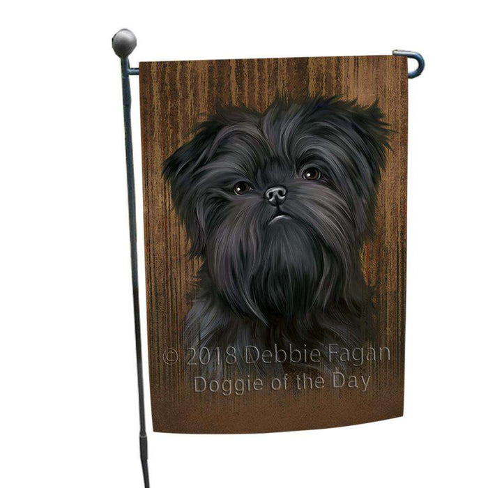 Rustic Affenpinscher Dog Garden Flag GFLG50401