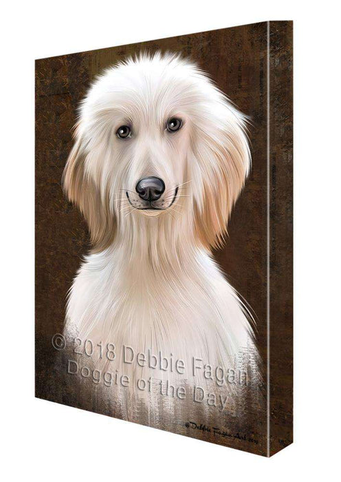 Rustic Afghan Hound Dog Canvas Print Wall Art Décor CVS107405