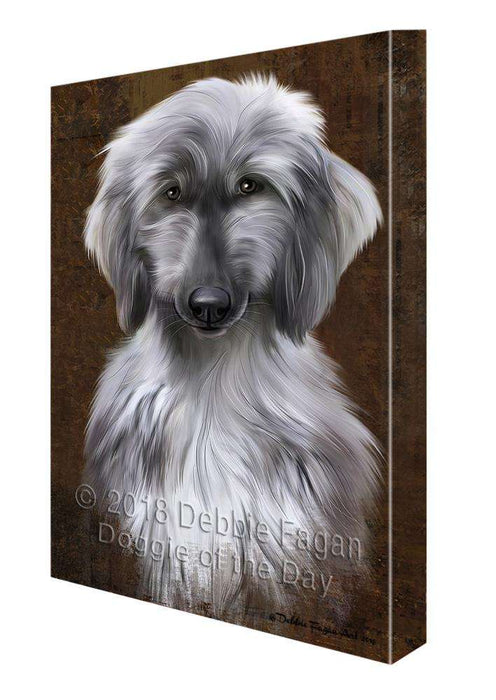 Rustic Afghan Hound Dog Canvas Print Wall Art Décor CVS107432