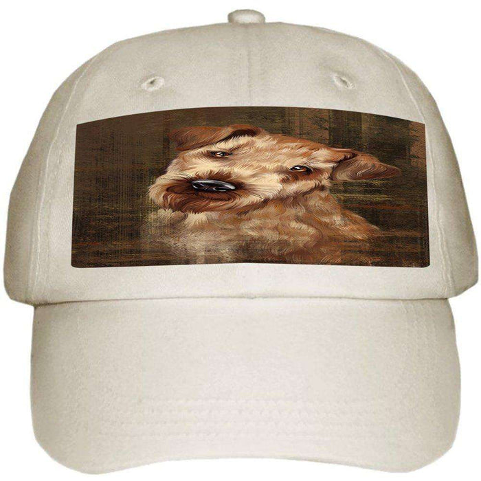 Rustic Airedale Dog Ball Hat Cap HAT48315