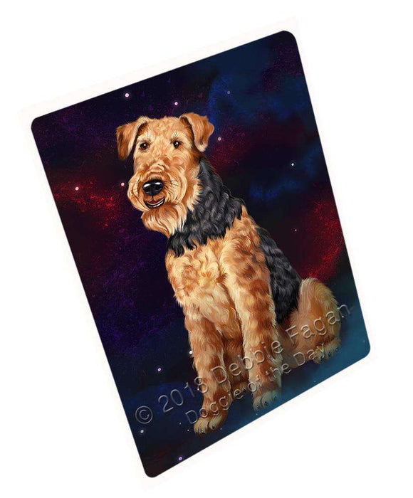 Rustic Airedale Terrier Dog Cutting Board C55602