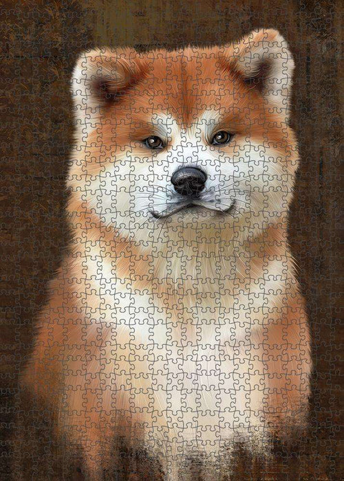 Rustic Akita Dog Puzzle  PUZL84752