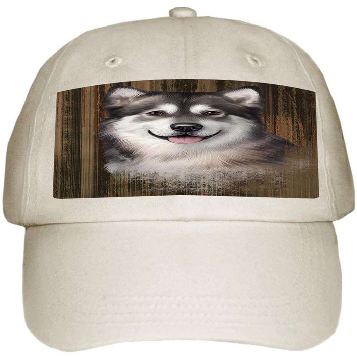 Rustic Alaskan Malamute Dog Ball Hat Cap HAT55314