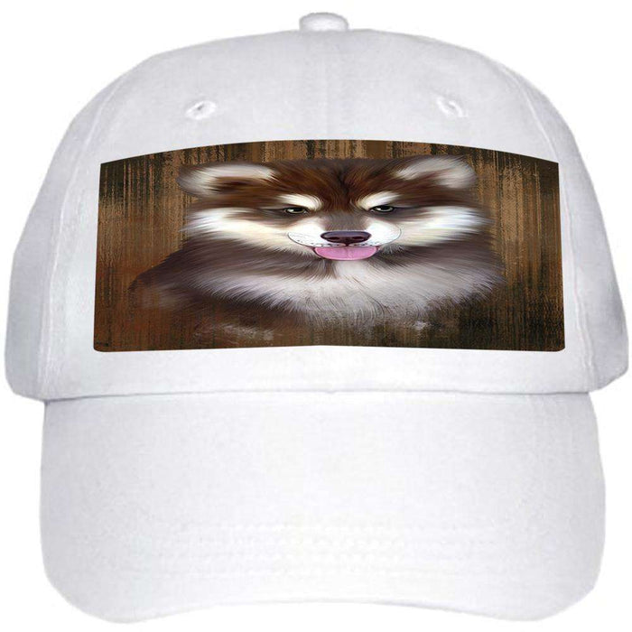 Rustic Alaskan Malamute Dog Ball Hat Cap HAT55320