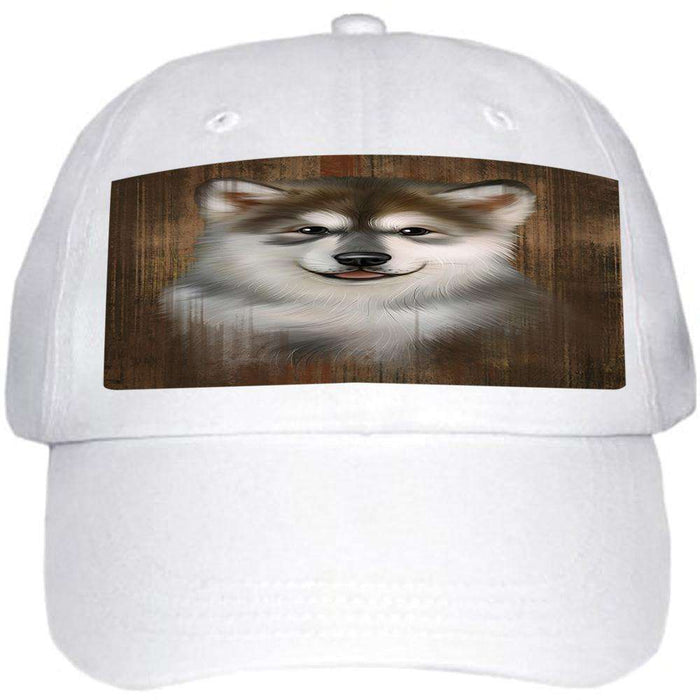 Rustic Alaskan Malamute Dog Ball Hat Cap HAT55323