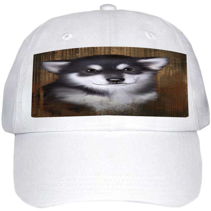 Rustic Alaskan Malamute Dog Ball Hat Cap HAT55326