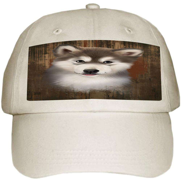 Rustic Alaskan Malamute Dog Ball Hat Cap HAT55329