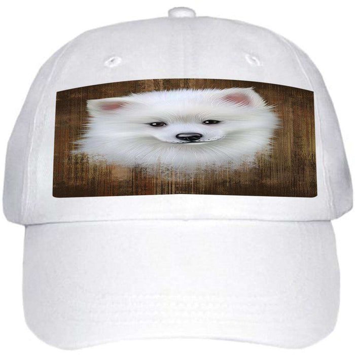 Rustic American Eskimo Dog Ball Hat Cap HAT54627