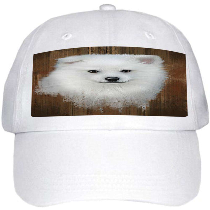 Rustic American Eskimo Dog Ball Hat Cap HAT54630