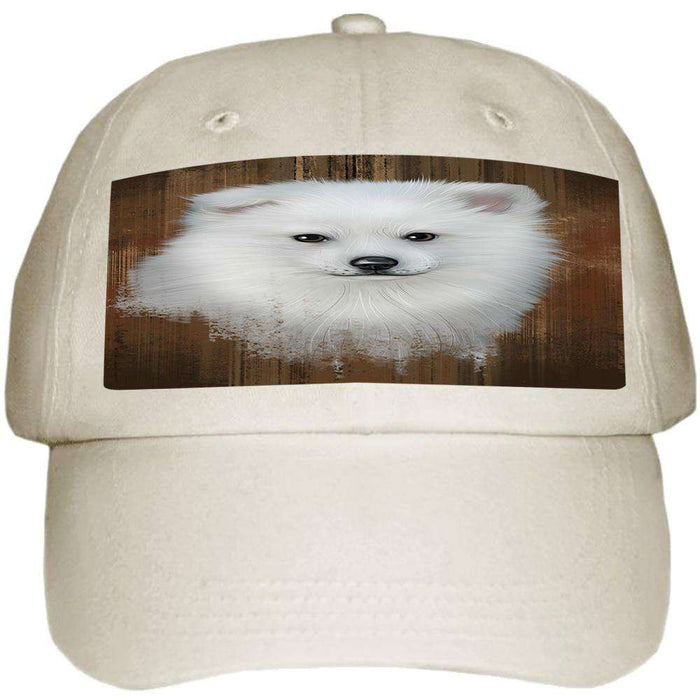 Rustic American Eskimo Dog Ball Hat Cap HAT54630