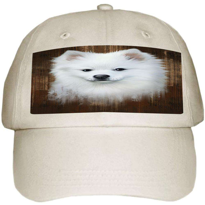 Rustic American Eskimo Dog Ball Hat Cap HAT54633