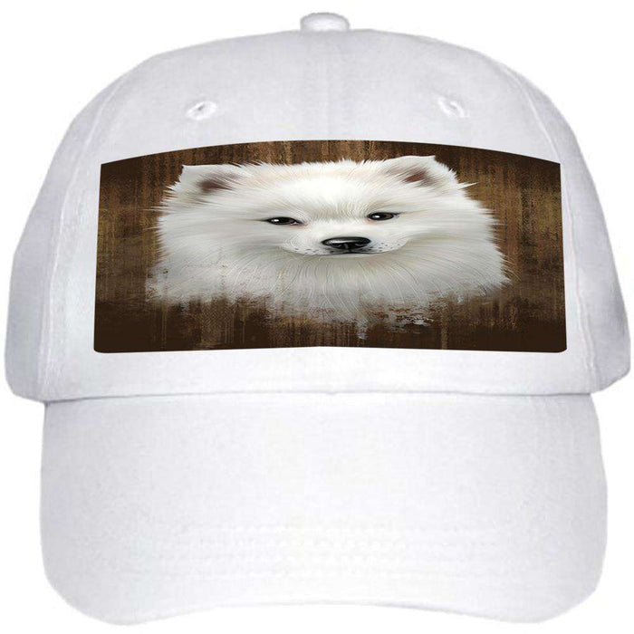 Rustic American Eskimo Dog Ball Hat Cap HAT54636