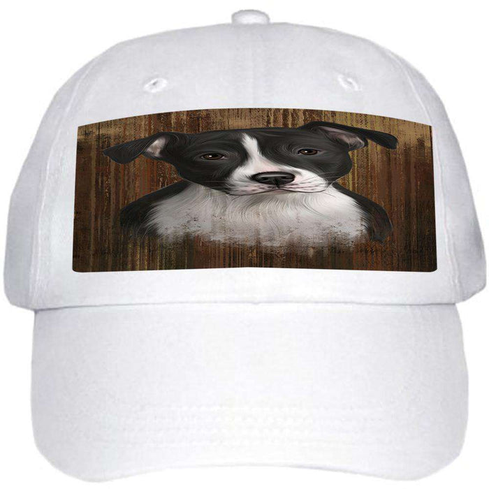 Rustic American Staffordshire Terrier Dog Ball Hat Cap HAT55335