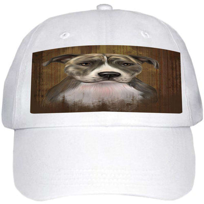 Rustic American Staffordshire Terrier Dog Ball Hat Cap HAT55338