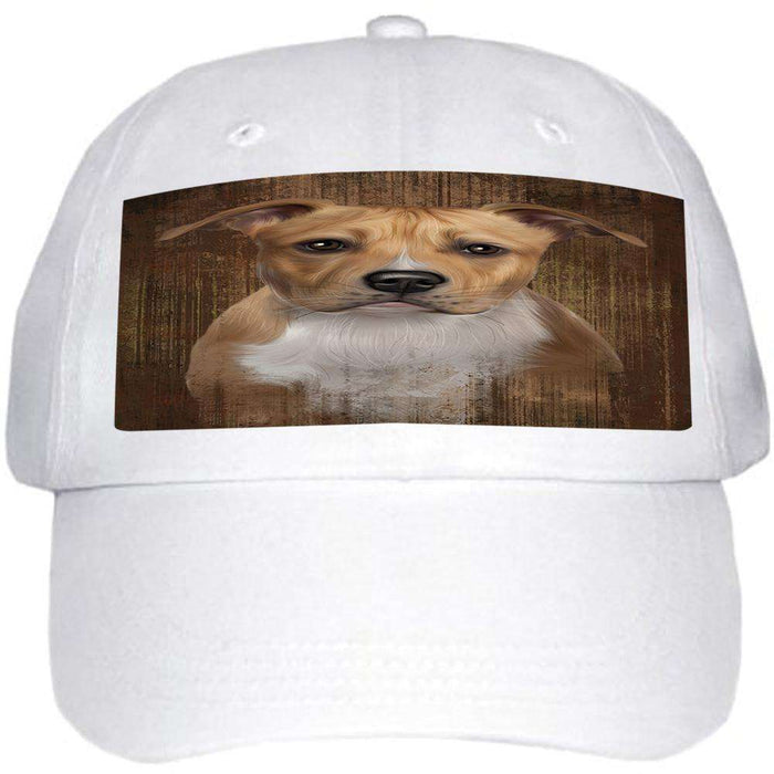 Rustic American Staffordshire Terrier Dog Ball Hat Cap HAT55341