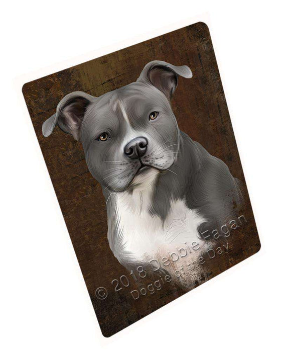 Rustic American Staffordshire Terrier Dog Blanket BLNKT106950