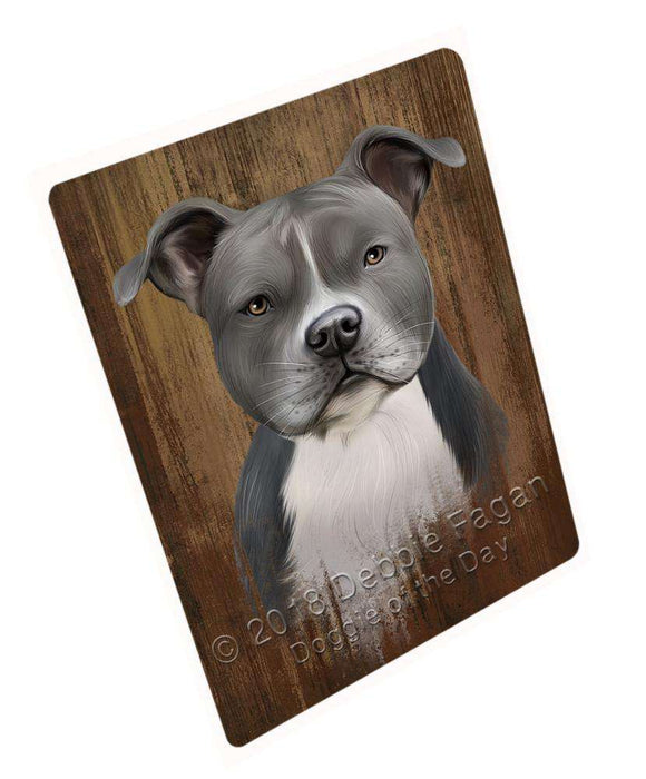 Rustic American Staffordshire Terrier Dog Blanket BLNKT70878
