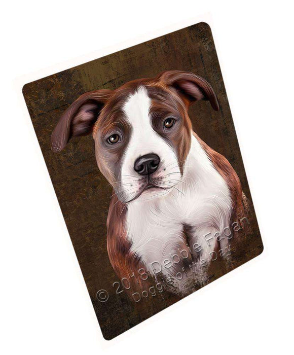 Rustic American Staffordshire Terrier Dog Cutting Board C67659
