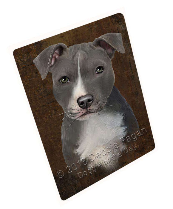 Rustic American Staffordshire Terrier Dog Large Refrigerator / Dishwasher Magnet RMAG87306