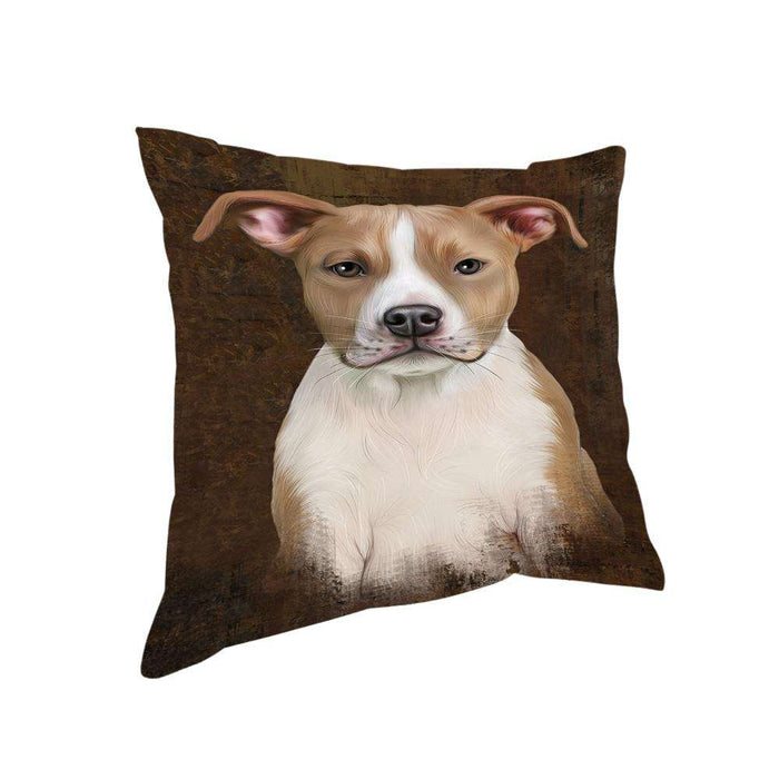 Rustic American Staffordshire Terrier Dog Pillow PIL74236