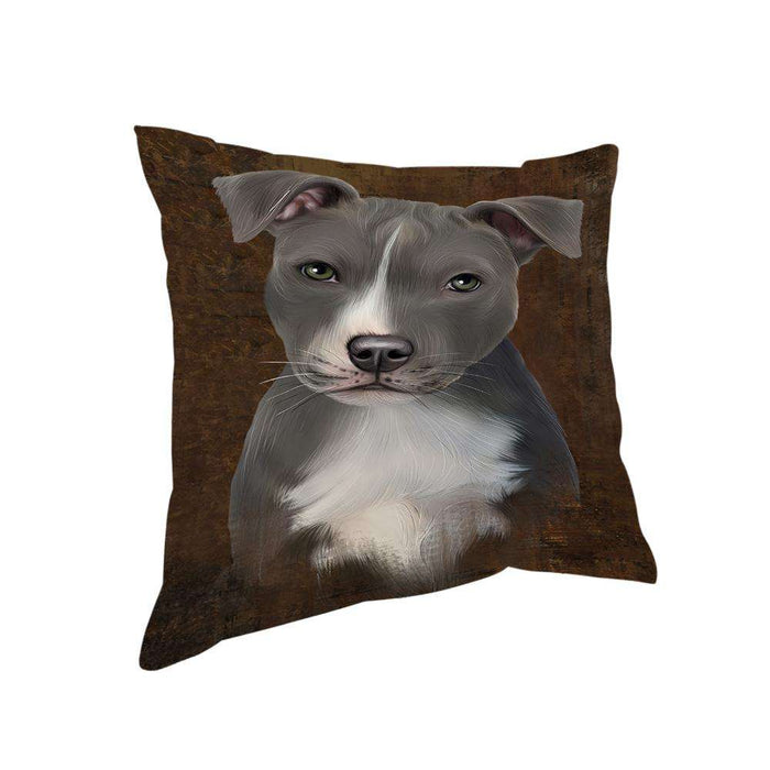 Rustic American Staffordshire Terrier Dog Pillow PIL74240