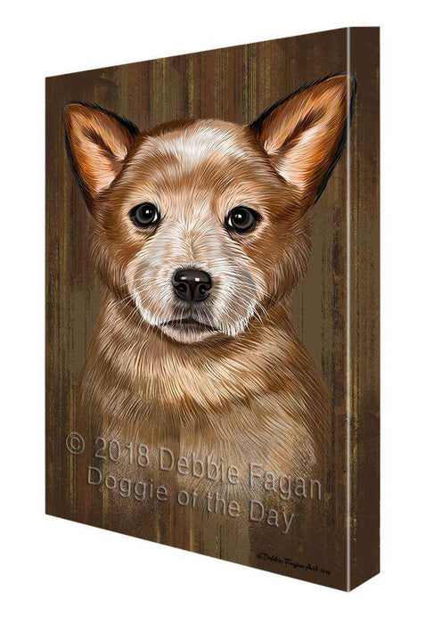 Rustic Australian Cattle Dog Canvas Print Wall Art Décor CVS68993