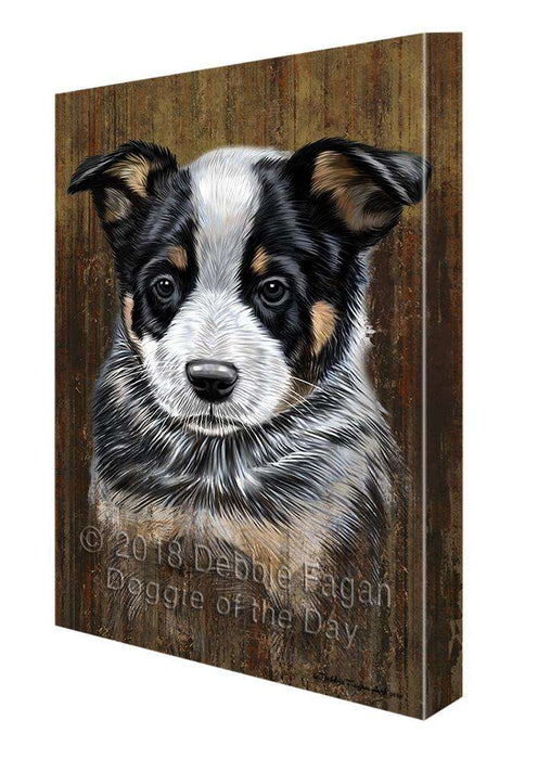 Rustic Australian Cattle Dog Canvas Print Wall Art Décor CVS69011