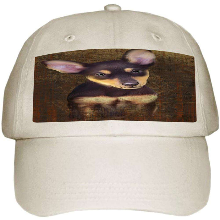 Rustic Australian Kelpie Dog Ball Hat Cap HAT54675