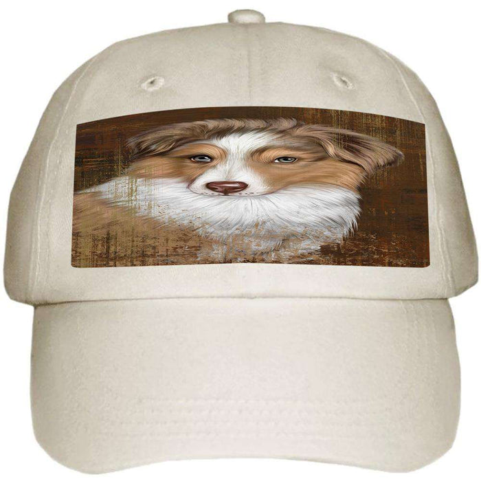 Rustic Australian Shepherd Dog Ball Hat Cap HAT54687