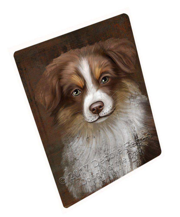 Rustic Australian Shepherd Dog Blanket BLNKT49845