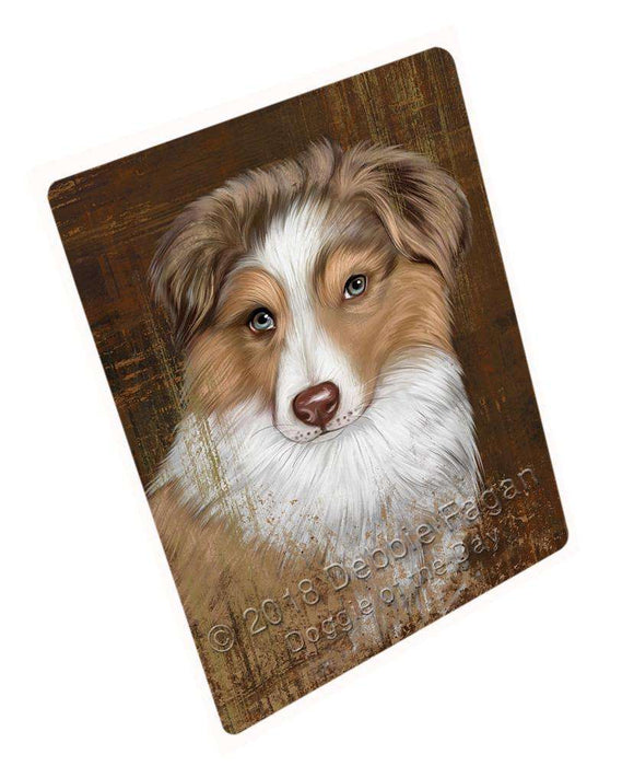 Rustic Australian Shepherd Dog Blanket BLNKT68943