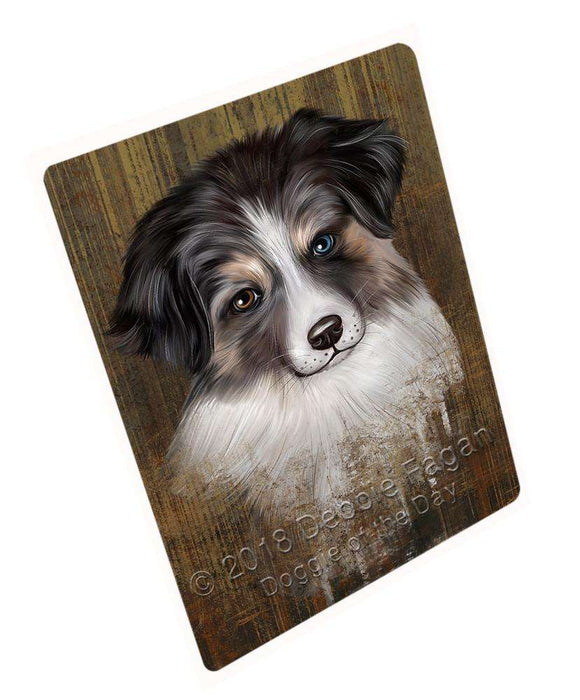 Rustic Australian Shepherd Dog Blanket BLNKT68961