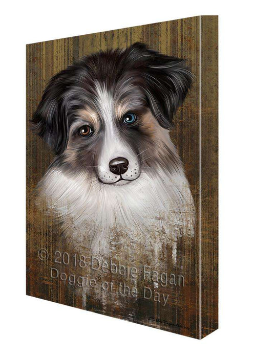 Rustic Australian Shepherd Dog Canvas Print Wall Art Décor CVS69101