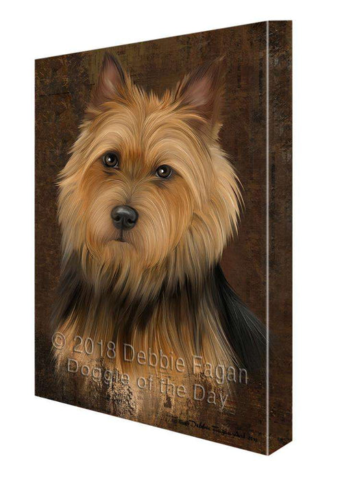 Rustic Australian Terrier Dog Canvas Print Wall Art Décor CVS107504